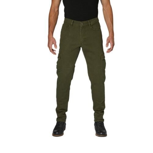 Rokker Cargo Slim Trousers in Olive