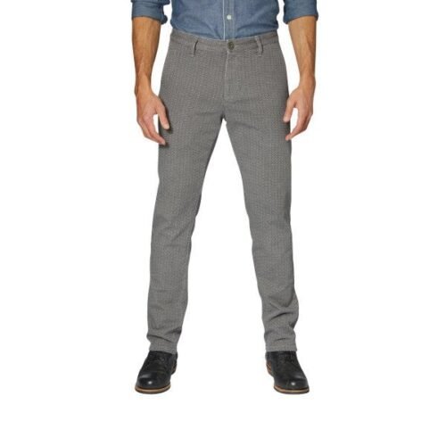 Rokker Chino Tweed Trousers in Grey